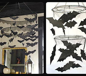 halloween decorations bat chandelier pbk inspired, crafts, halloween decorations, seasonal holiday decor