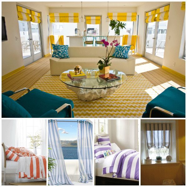 home decor patterns modern, home decor, living room ideas, window treatments, Cabana Stripe