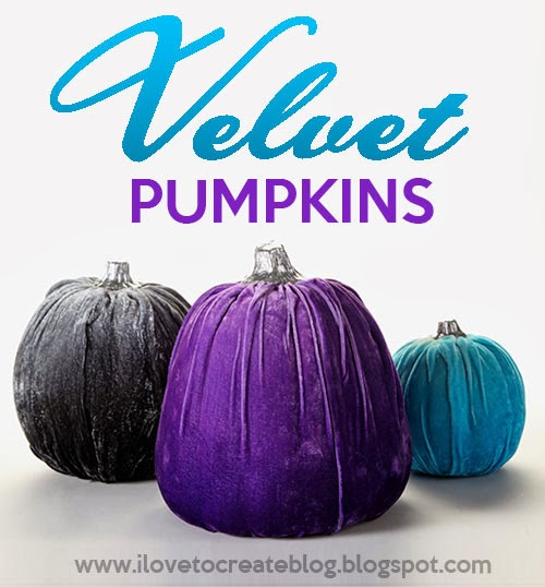 how to make velvet pumpkins, crafts, how to