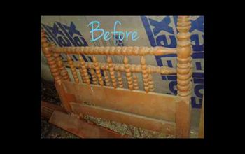 TWIN SIZE VINTAGE SPINDLE BED REPURPOSED