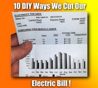 how to reduce electric bill budget save money, electrical, how to, hvac, lighting
