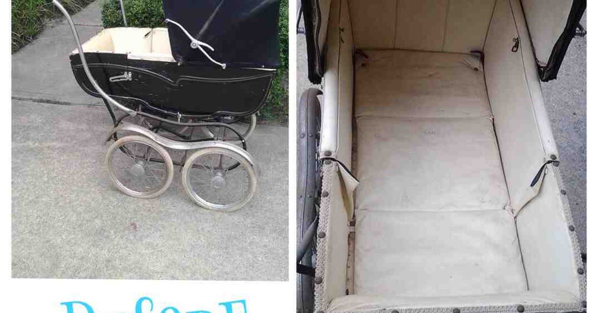 Antique baby best sale carriage restoration