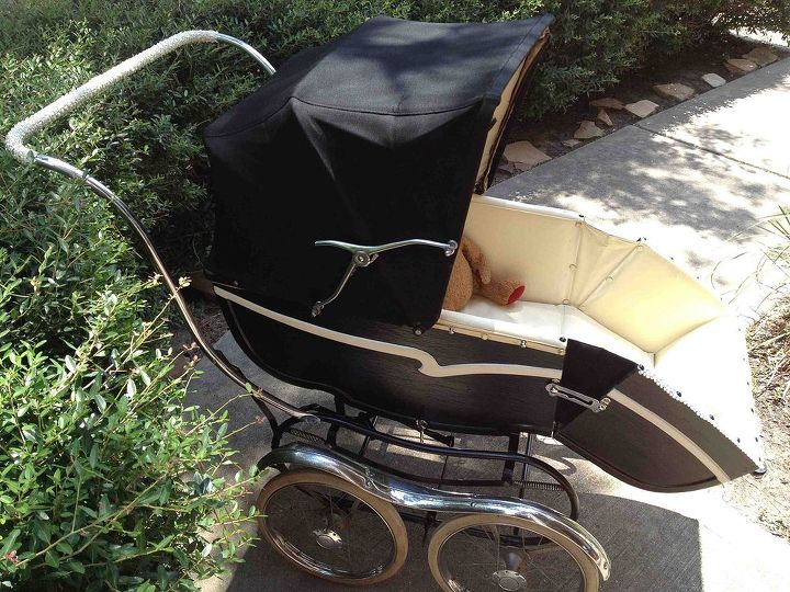 restoration of a vintage baby carriage