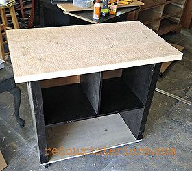 turn old bookshelf into rolling kitchen island, diy, painted furniture, repurposing upcycling, shelving ideas, storage ideas, woodworking projects