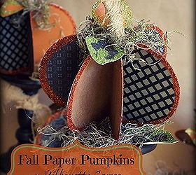 paper and pumpkins and glitter oh my, crafts, seasonal holiday decor