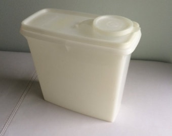 how to transform old tupperware to french country shabby chic decor, Vintage Tupperware cereal container