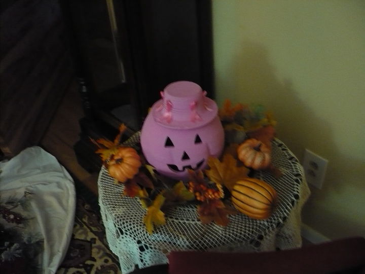 halloween decorations breast cancer month, halloween decorations, seasonal holiday decor