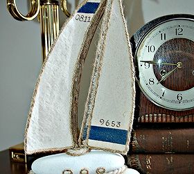 diy sailboat paper weight nautical office, crafts, home decor