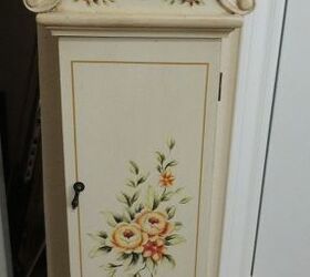 grandfather clock antique paint makeover refinish, painted furniture, repurposing upcycling, The clock before the redo