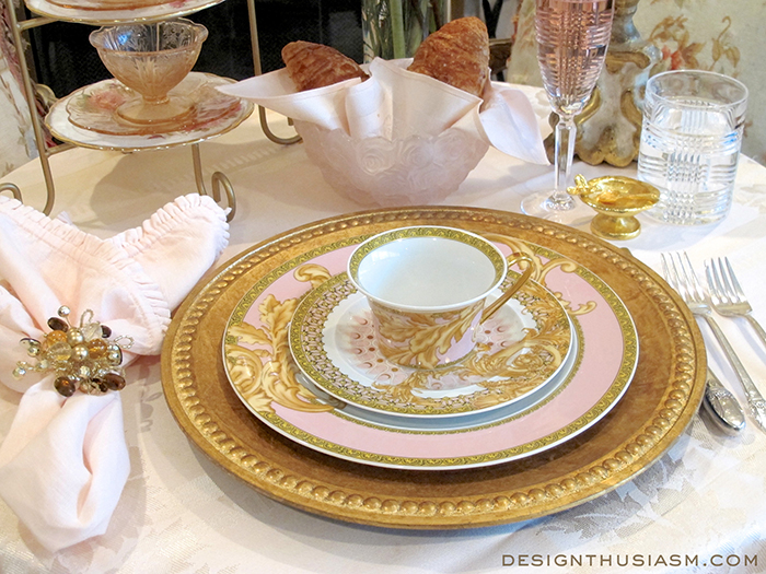 tablescape elegant tea romantic victorian, home decor