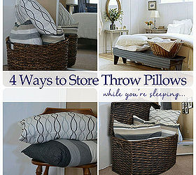 storage ideasp throw pillow, bedroom ideas, organizing, storage ideas
