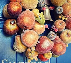 sugared fruit fall wreath, crafts, wreaths