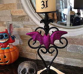 candlesticks disney haunted mansion budget, halloween decorations, painting, repurposing upcycling, seasonal holiday decor
