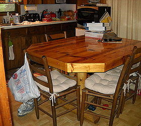 sealing a cedar kitchen table, top