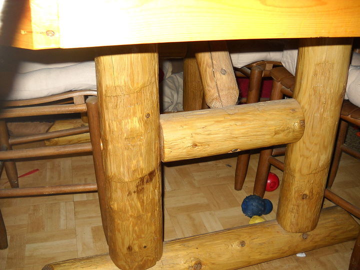 sealing a cedar kitchen table, legs that can fold up the table