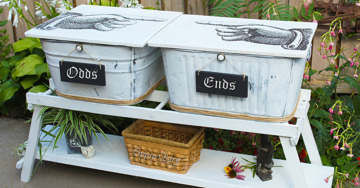 Old Washbin Storage Repurposes Hometalk