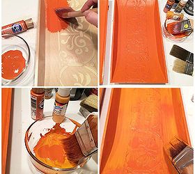 stencil how to replicate aged terracotta wall art