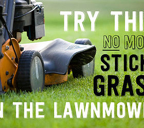 quick tip prevent grass from sticking to your lawnmower