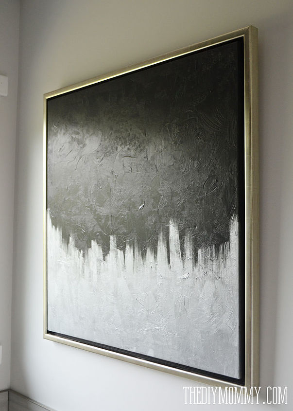 Modern Metallic Artwork From a Thrift Store Canvas Hometalk Modern Metallic Artwork From a Thrift Store Canvas Hometalk