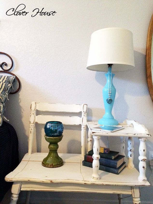 painted lamp makeover thrifted, home decor, lighting, painting