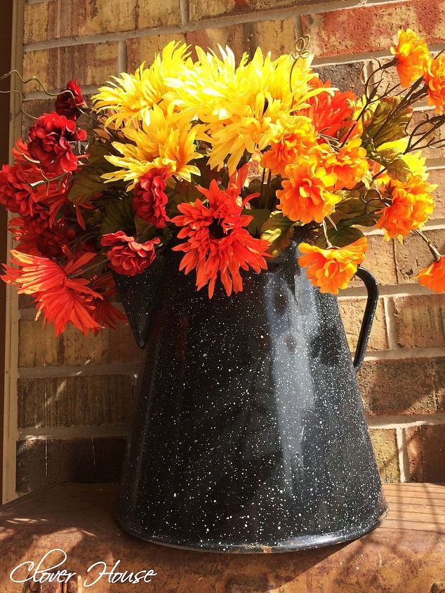 vaso de flores de outono