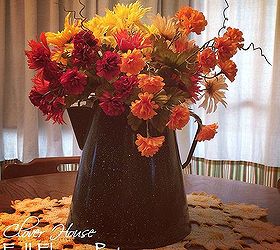 fall flower pot coffee, flowers, home decor, repurposing upcycling