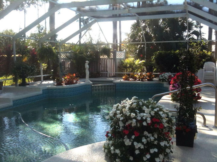 landscaping home yard transformation pool garden, gardening, landscape, pool designs