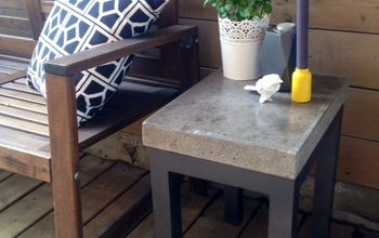 DIY Concrete Side Table