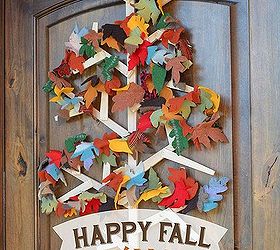 fall garland recycled sweater repurpose craft decor, crafts, repurposing upcycling, seasonal holiday decor