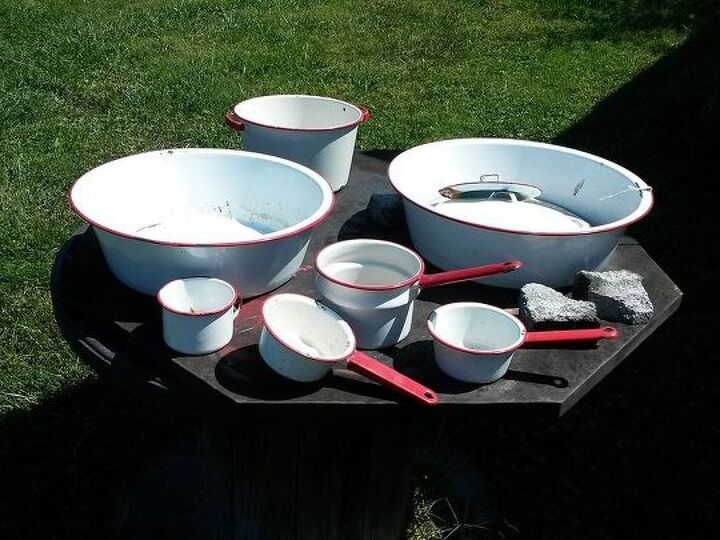 q old wash bins pots repurposing ideas, repurposing upcycling