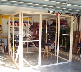 oui built a greenhouse for 142 00 winter protection for plants, Greenhouse Frame Built in Garage