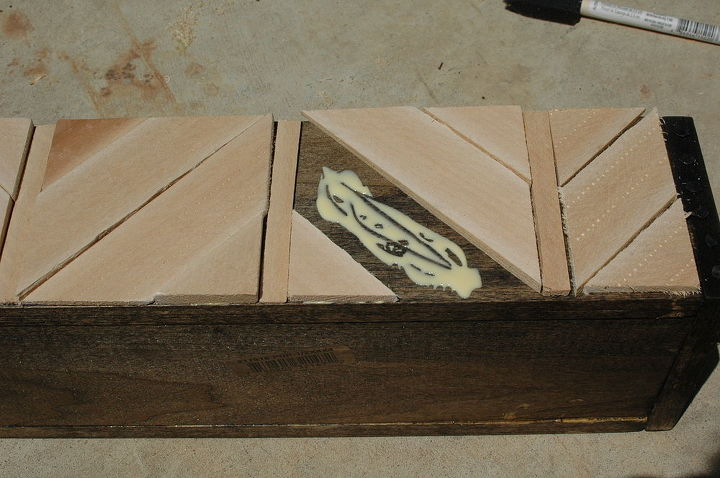 woodworking decor herringbone box build, crafts, diy, woodworking projects