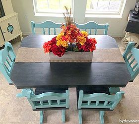 painted furniture craigslist table set makeover, chalk paint, home decor, painted furniture