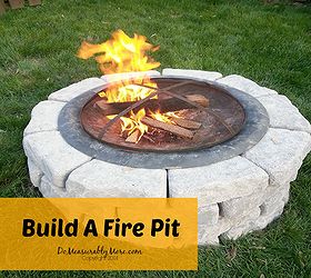 build a fire pit, how to, outdoor living