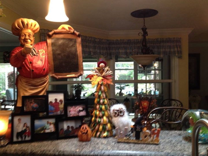 all decorated for fall, seasonal holiday decor