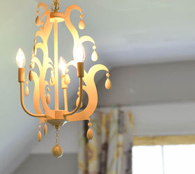 how to give a chandelier a colorful makeover, craft rooms, diy, lighting, paint colors, painting