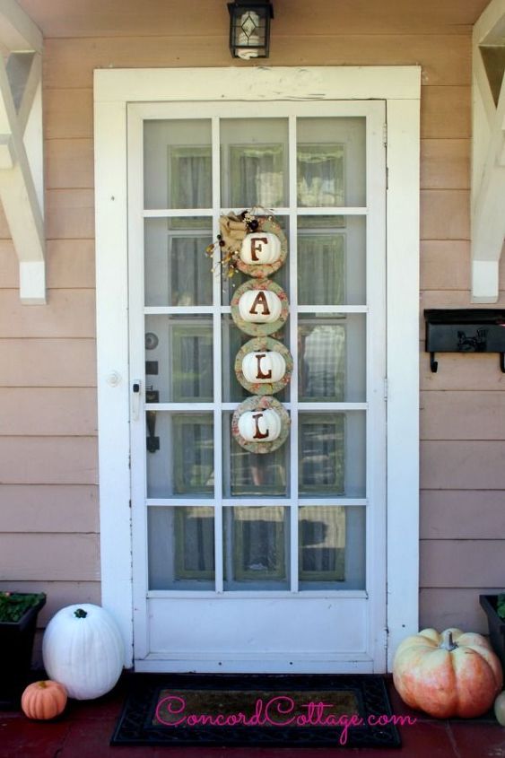 fall pumpkin wreath w dollar store items, crafts, seasonal holiday decor, wreaths