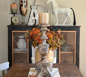 decorating our dining room for fall, chalkboard paint, dining room ideas, seasonal holiday decor
