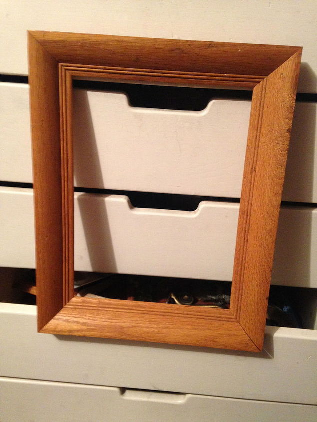 jewelry holder picture frame repurpose, crafts, organizing, repurposing upcycling