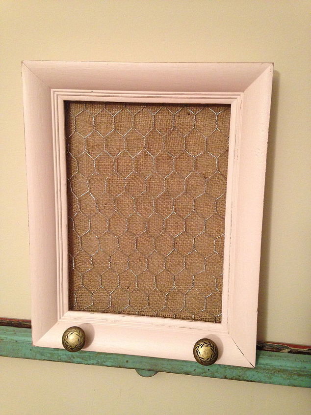 jewelry holder picture frame repurpose, crafts, organizing, repurposing upcycling