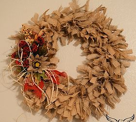 burlap wreath all seasons rustic country, crafts, seasonal holiday decor, wreaths