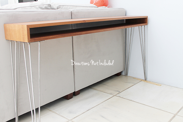 midcentury modern console table, diy, rustic furniture, woodworking projects