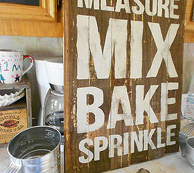 wall art rustic baking sign kitchen, crafts, wall decor