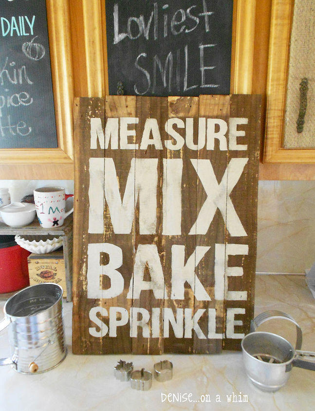 wall art rustic baking sign kitchen, crafts, wall decor