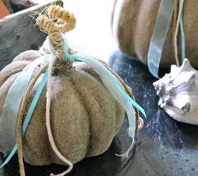 sand pumpkins on our screened in porch, porches, seasonal holiday decor