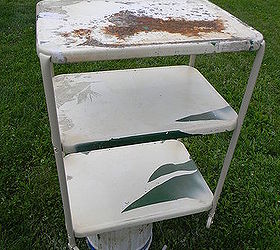 wheeled cart paint makeover upcycle, painted furniture