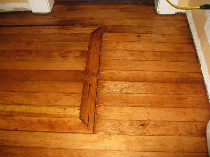 hardwood floor restoration old home, flooring, hardwood floors, Hardwood Floor Restoration Trapdoor AFTER