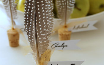 Cork & Feather Place Cards