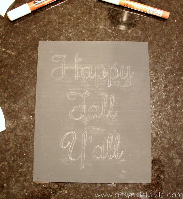 decoracion de otono happy fall y all chalkboard diy thrifty