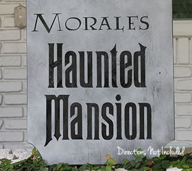 halloween decorations sign haunted mansion, crafts, halloween decorations, seasonal holiday decor
